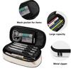 Pencil Pouch Secure Zipper Spacious Storage 300D Polyester with Pen Slot Board Mesh Pocket and Large Storage Section for Students