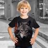 Retro Summer Animal Wolf 3d Print Boy Birthday Clothes Boy T Shirts Kids T Shirt For Boys Short Sleeve Top Tee