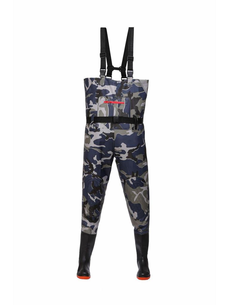 Waterproof, Wear-Resistant Wading Pants with Integrated Boots