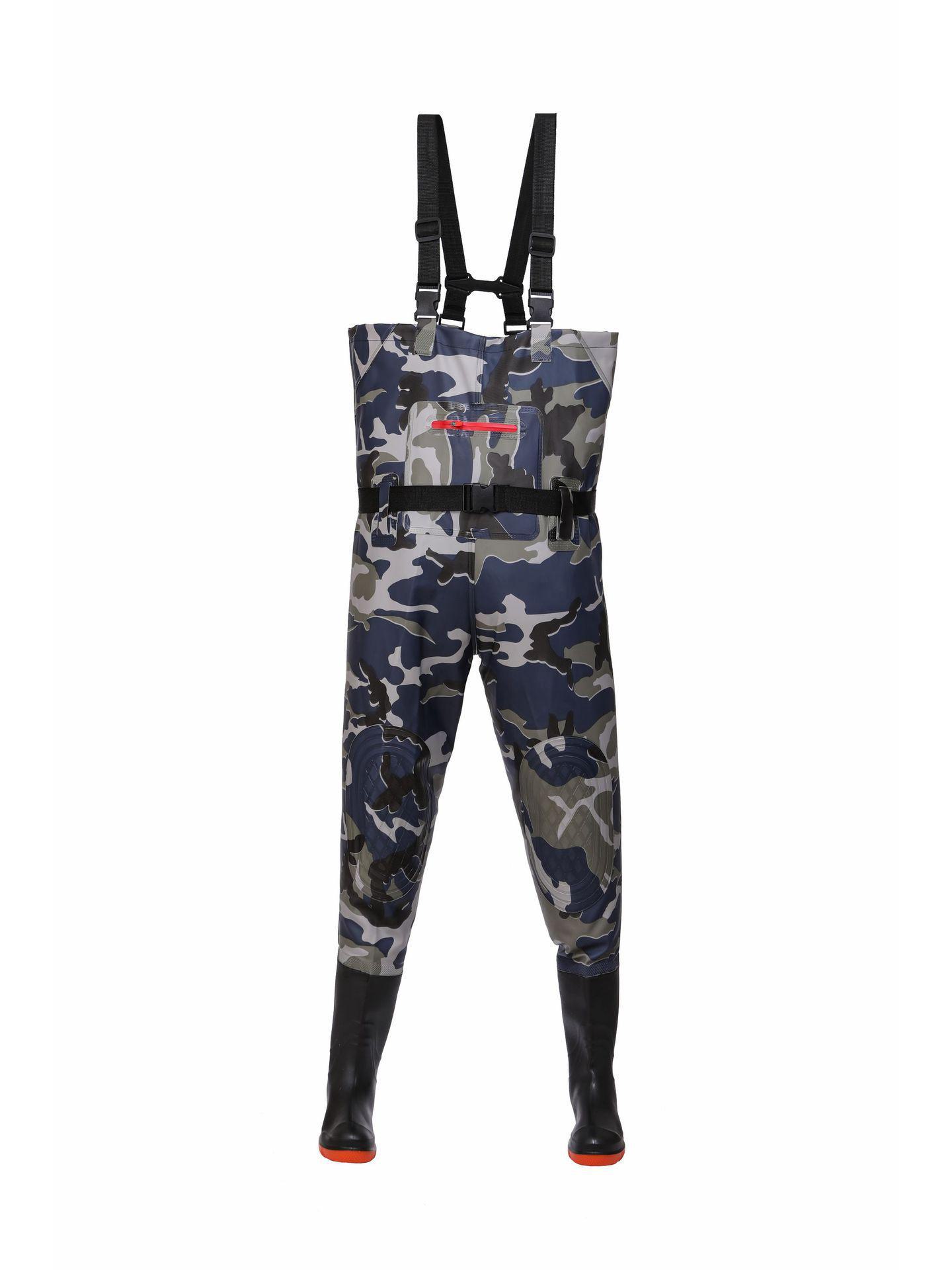 

Водонепроникні, зносостійкі брюки з інтегрованими черевиками 36