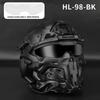 ABS Outdoor Casco Protector Built-in Headset Lens Multiple Color Safety CS Game Full Face Field Cover Tactical Mask Helmet