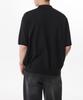 Musinsa Standard Cotton Tencel Collared Short Sleeve Cardigan [Black]