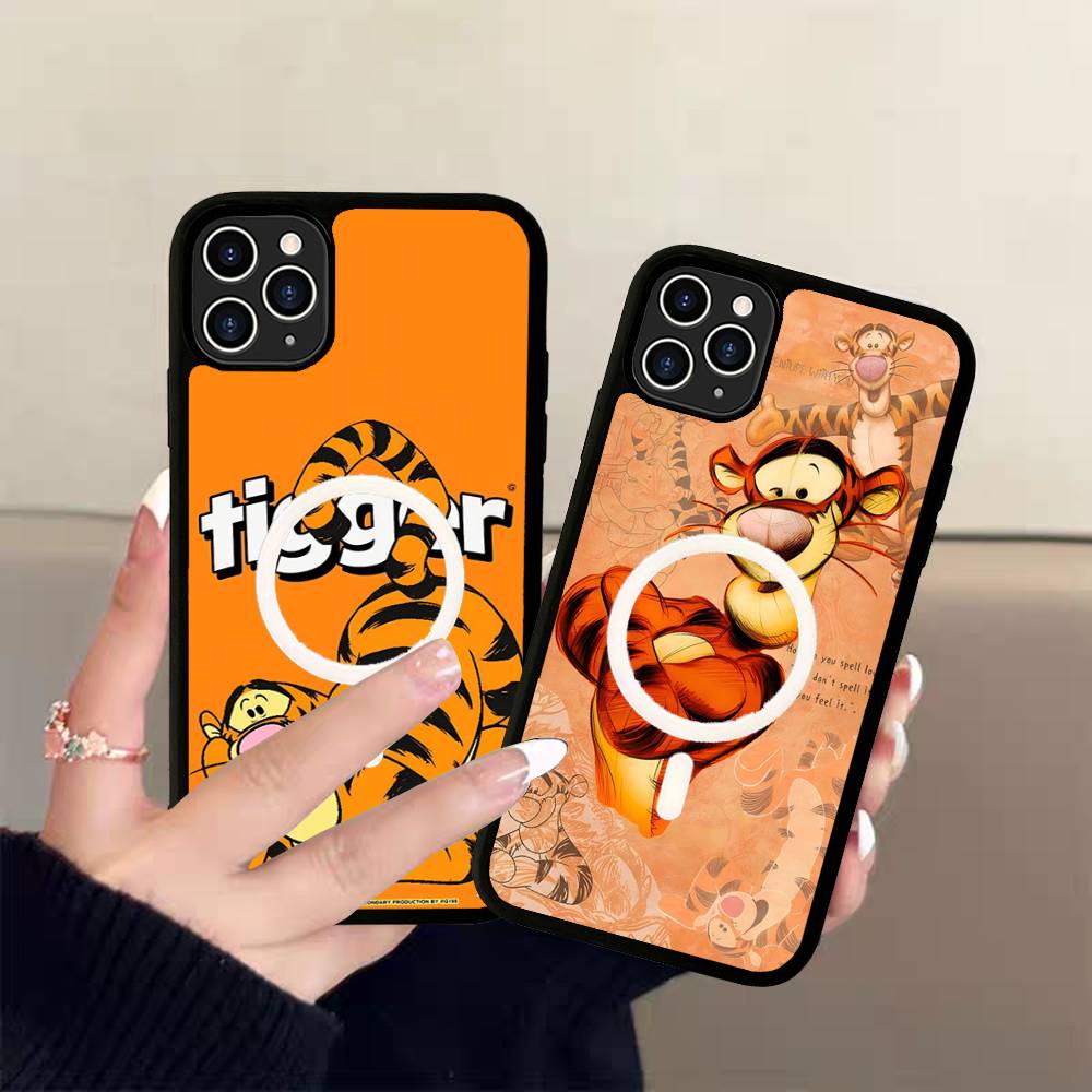 Cute T-Tigger Magsafe Magnetic Wireless For IPhone 16 15 14 13 12 11 17 Pro Max Plus Phone Case