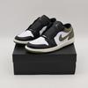 553558-092 Nike Air 1 Low Black Medium Olive White (Men's)