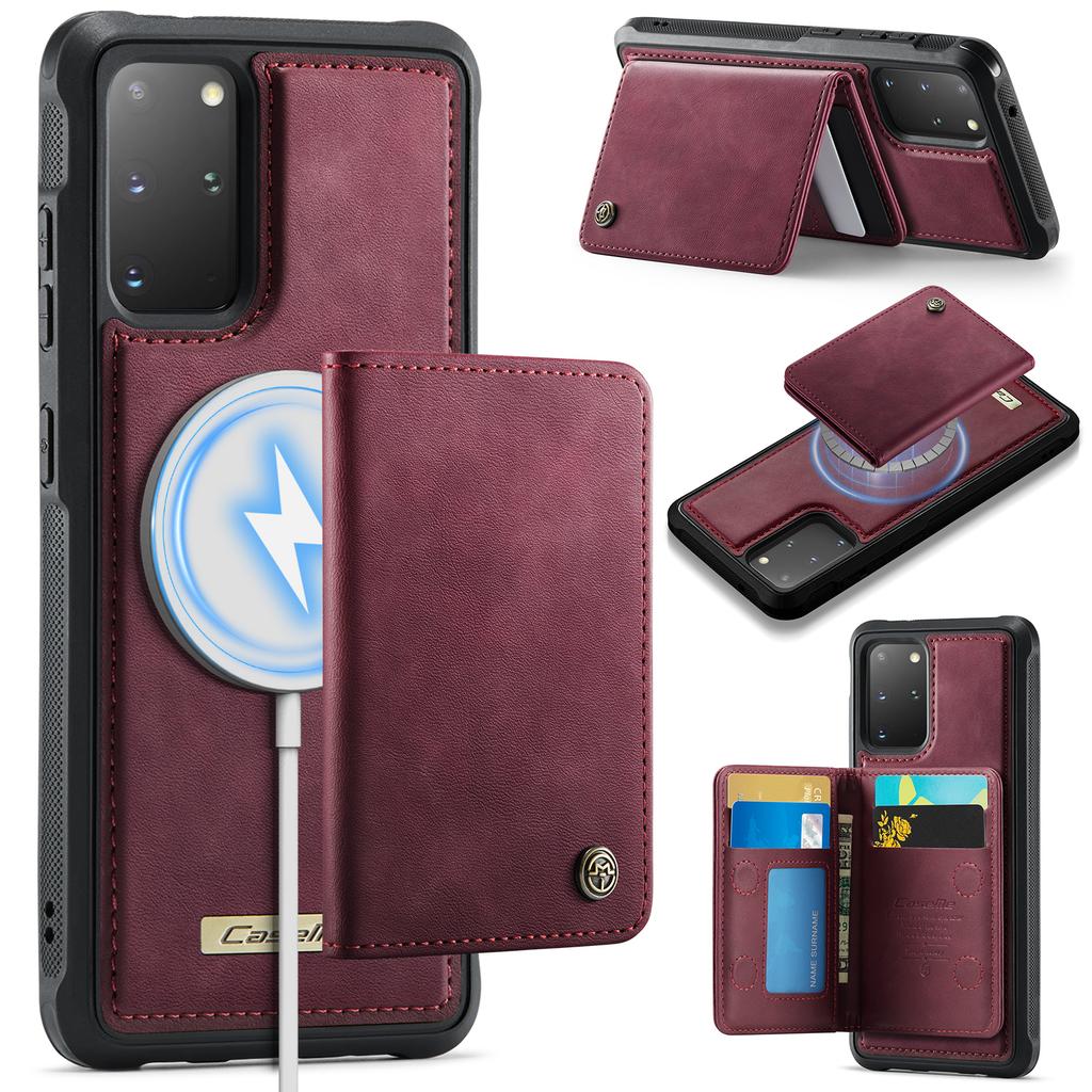 For Samsung Galaxy S20 Plus 4G/Galaxy S20 Plus 5G Magnetic Case CASEME ME80 Series Leather PC TPU Phone Cover with Detachable Wallet