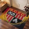 Stoke City Football Print Crystal Velvet Rug, Comfortable Water Absorbent Non Slip Indoor Floor Carpet