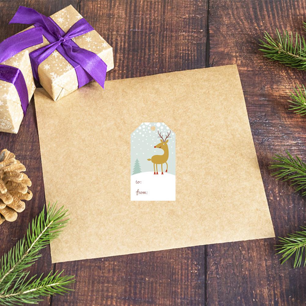 Label Paper Phone Stickers Merry Christmas Children X123