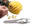 TreegoArt Multipurpose Stainless Steel Pineapple Peeler Remover Fruit Slicer Eye Cutter Practical Seed Remover Kitchen Tools - 6 Inches Length