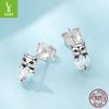 S925 Sterling Silver Star Cat Stud Earrings, Exquisite And Cute Small Animal Stud Earrings.