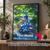 Personalized Greninja Diamond Art Custom Name 5D Diamond Painting Full Drill DIY Craft