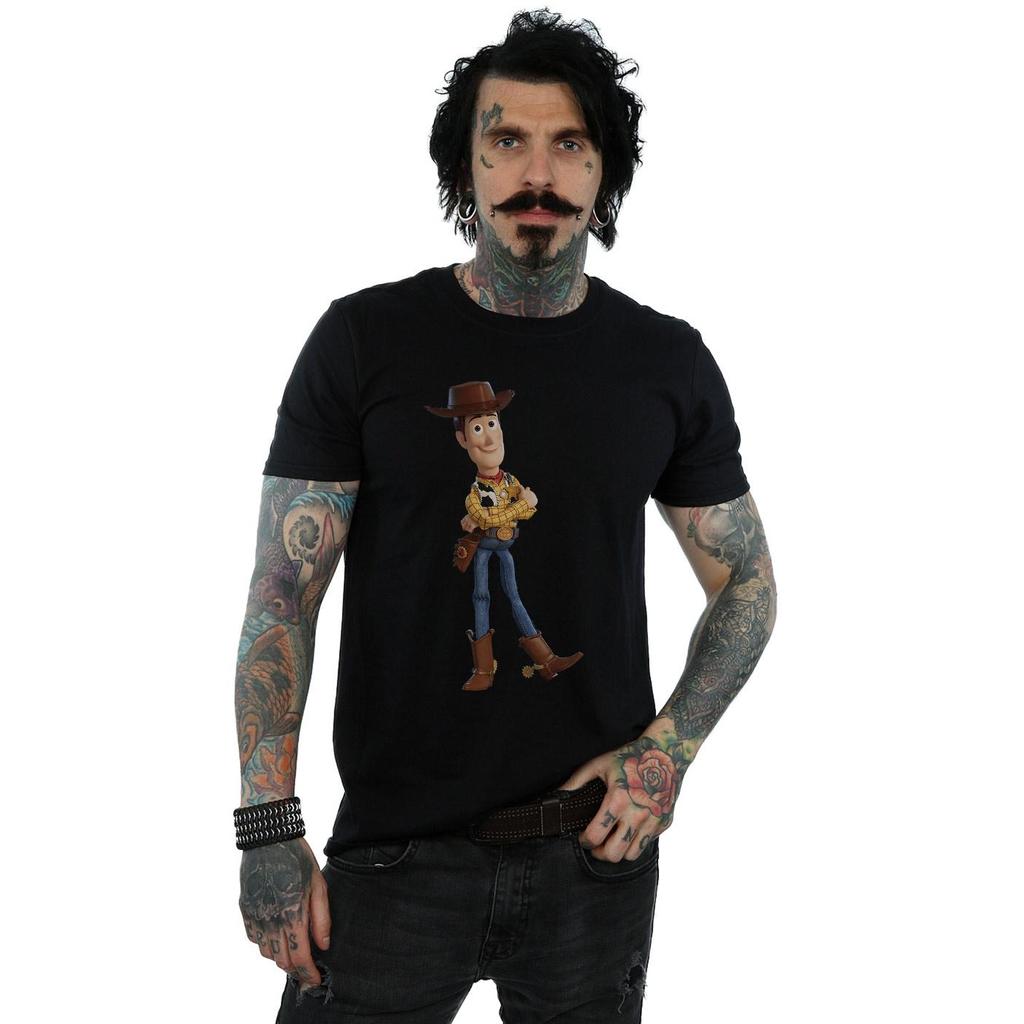 Disney Mens Toy Story 4 Sherrif Woody T-Shirt