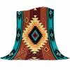 Indian Geometry Graphics Throws Blankets for Sofa Bed Winter Soft Plush Warm Sofa Throw Blanket Holiday Gifts