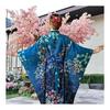 Japanese Style Kimono Hair Accessory - Cute Fox Mask & Cherry Blossom Design with Tassels - Perfect for Festivals, Weddings, and Formal Occasions
