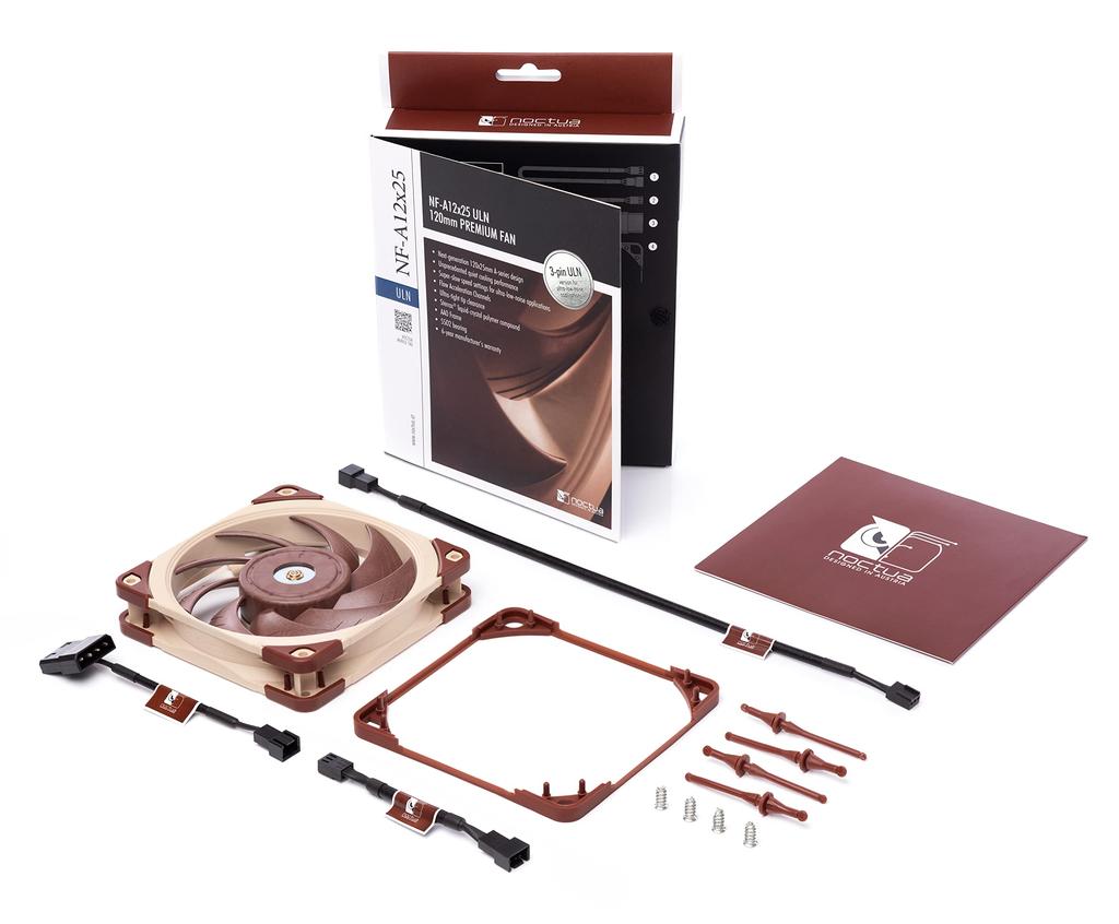 Noctua NF-A12x25 ULN, Premium Silent Fan, 3-Pin Connection (120mm, Brown)
