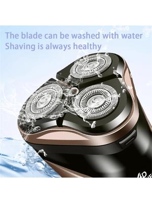 Men's Electric Shaver With LED Power Display/Washable Head/USB Fast Charging Floating Head Home Portable Travel Shaver.Battery C
