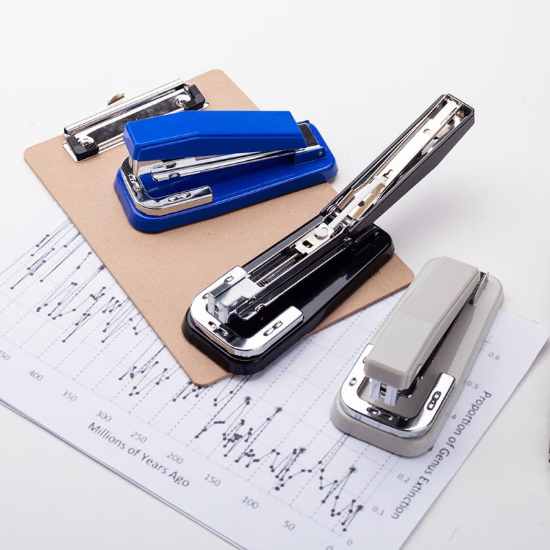 Степлер вертикальный Brauberg Soft, № 24/6, до 20 листов, эргономичный, черный 2