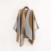 Contrast Stripes Cashmere Winter Scarf Shawl Beautiful and Most Striking Accessories Comfortable High Quality Unique Clothes