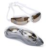 New swimming goggles and swimming equipment  Electroplated prescription swimming goggles for adults, waterproof and anti-fog silicone swim glasses