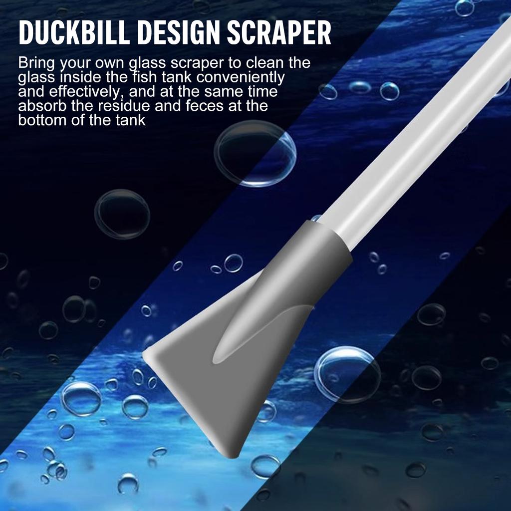 Odkurzacz Syfonowy do Żwiru Akwariowego do Zmiany Wody w Zbiorniku dla Małych Żółwi i Zamkniętych Akwariów