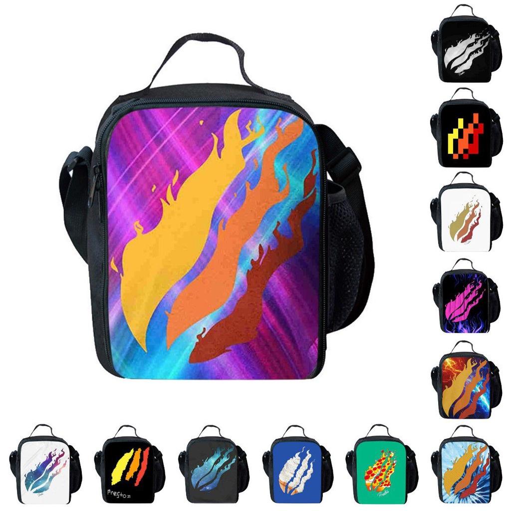 Preston Large Capacity Portable Aluminum Foil Insulation Bag For School Lunch Keep Your Food Cool Or Warm All Day