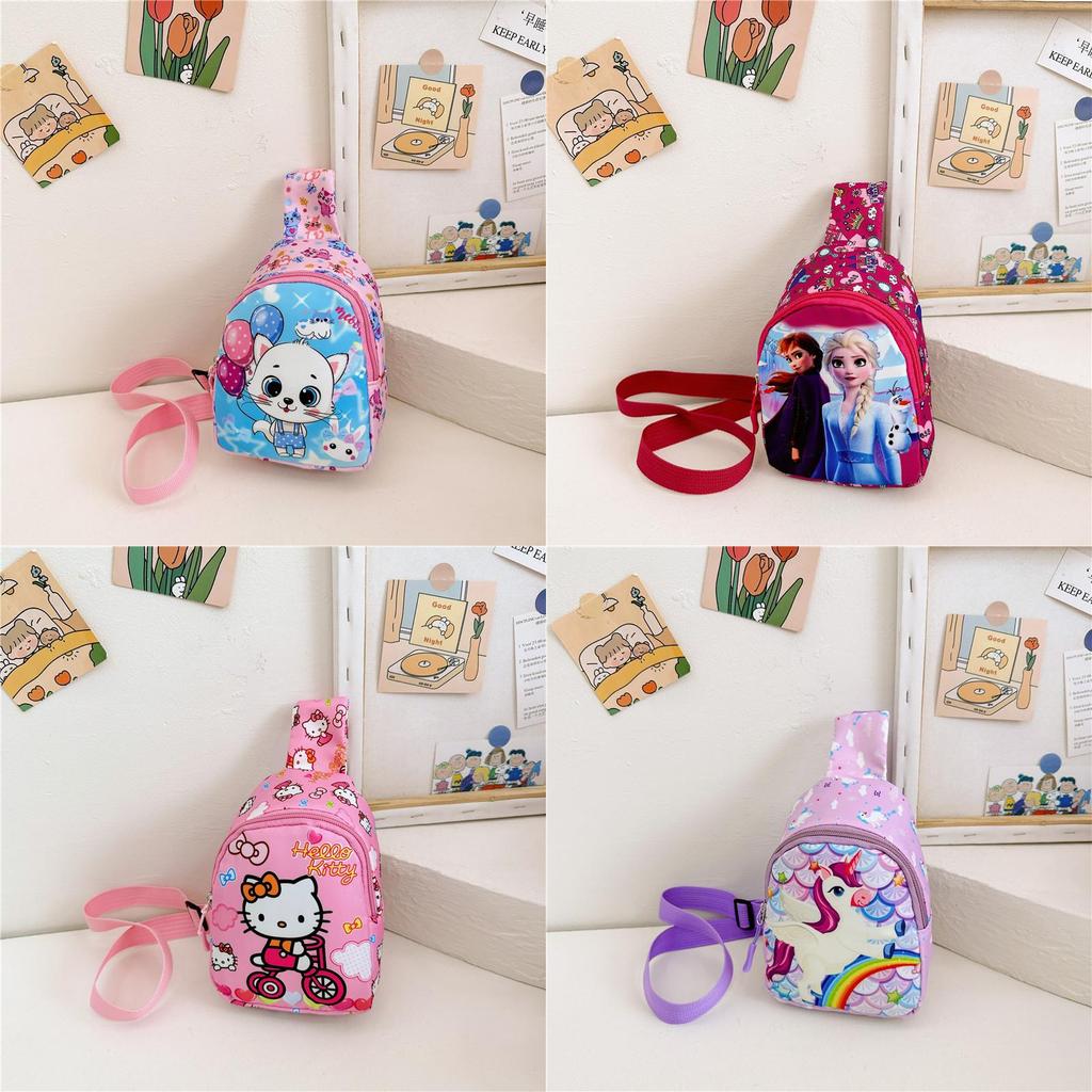 Hello Kitty Kids Backpack With Cartoon Print For Preschool Daily Use