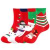 Cute Cartoon Mid-calf Cotton Socks With Christmas Elk Snowman And Sock Patterns