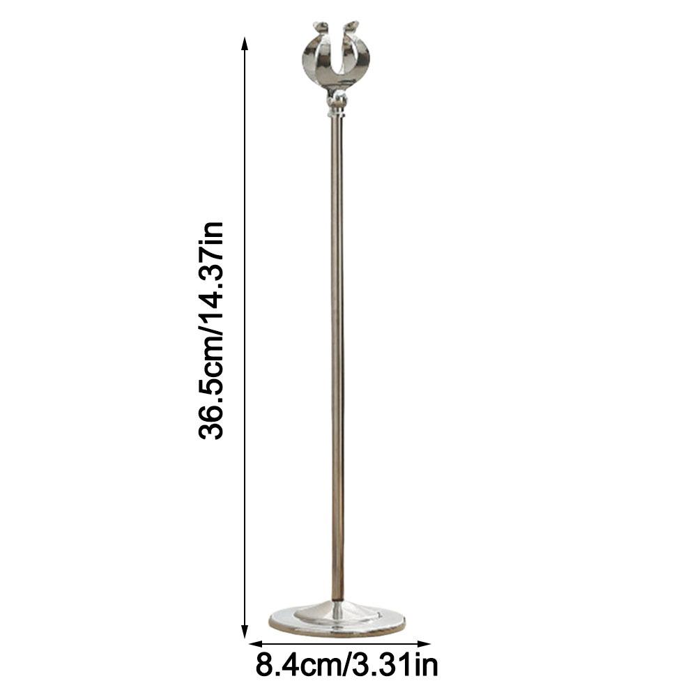 Stainless Steel Name Card Holder Stable Base Menu Standing Table Number Holder Table Accessories