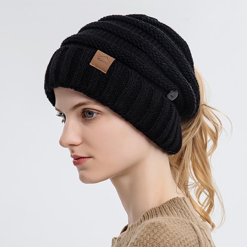 Hang Mask Outdoor Warm Wool Hat 