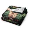 Zoros Manga Comic Splash Super Soft Blankets Child Plush Throw Blanket Novelty Bedroom Flannel Bedspread Sofa Bed Cover