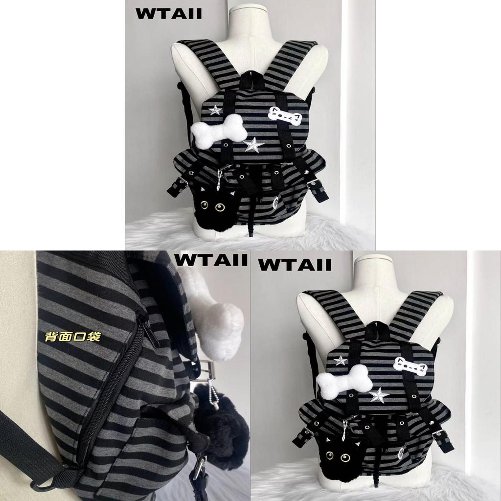 Cotton Cat Backpack For Daily Use With Large Capacity And Soft Structure
