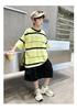 Children's Summer Sports Set 2026 New Fashionable and Handsome Short Sleeved Summer Clothes for Middle Aged Children, Boys and Students