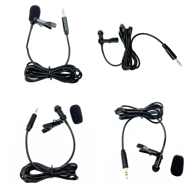 Portable 2.5mm Shielded Cable Microphone Lavalier Microphone Replacement Noise Reduction HiFi Sound 3.5mm Plug