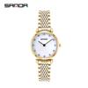 Sanda Summer Steel Band Couple Watches - Trendy Waterproof Wristwatches for Men and Women