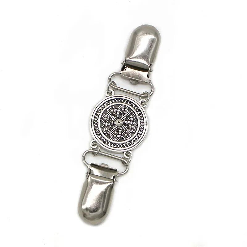 Popular Brooch Clip, Fashionable Vintage Cardigan Sweater Clip, Women's Scarf Buckle, Anti Glare Accessories