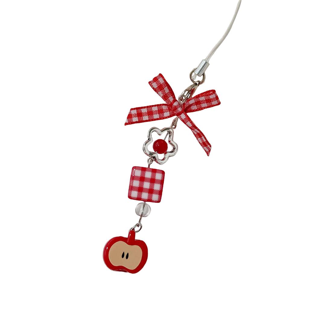 Playful Fruit Mobile Chain Portable Key Holder Stylish Backpack Embellishment Suitable for Daily Life and Travel Decors