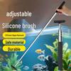 New Silicone Telescopic Brush for Mark-Free Algae Removal In Fish Tanks