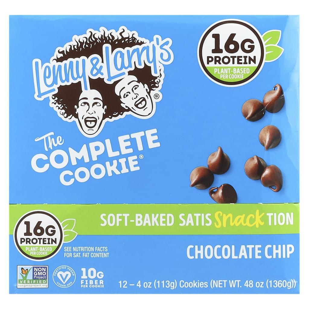 Lenny & Larry's The Complete Cookie, Chocolate Chip, 12-Count, 113G (4Oz) Each