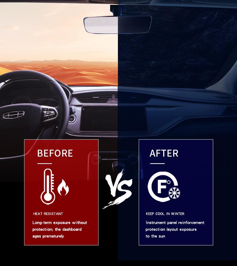 Car Windshield Winter Weather Shield: Anti-Freeze, Snow, and Sun Protection Cover