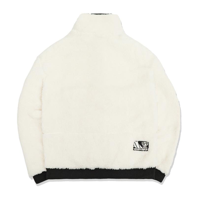 Coralian Soft Boa Fleece Anorak Ivory