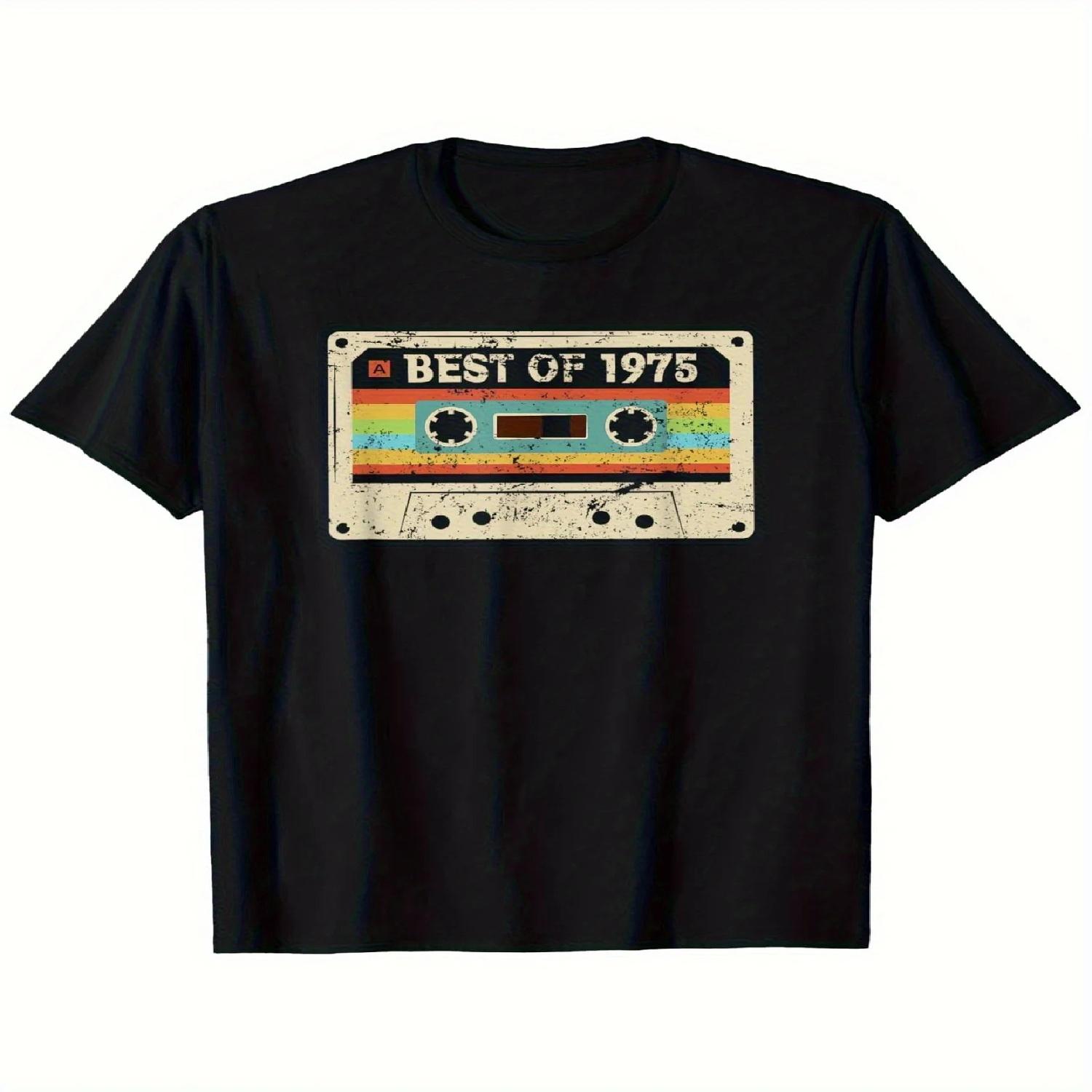 Sense of design-Best Of 1975 Vintage 50th Birthday Mens& Womens 50 Years Old Birthday T-Shirt XXXXL