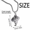 Rock Pendant with Chain Gothic Hip Hop Collarbone Necklace Punk Elephant Necklace  Party Jewelry