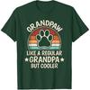 Grandpaw Dog Grandpa Grandfather Funny Grand Paw Retro Men T-Shirt