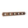 Atmosphera-Atmosphera Wall Coat Rack Numbers 6 Hangers 66 X 8.5 X 8.8 Cm Wood