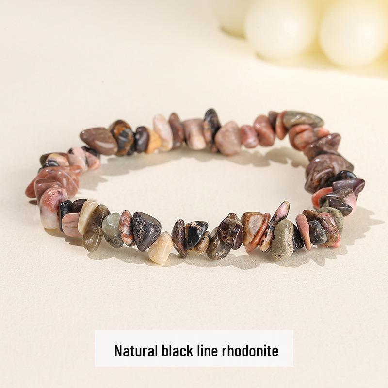 Jingdong Seven-Color Agate Chip Elastic Bracelet