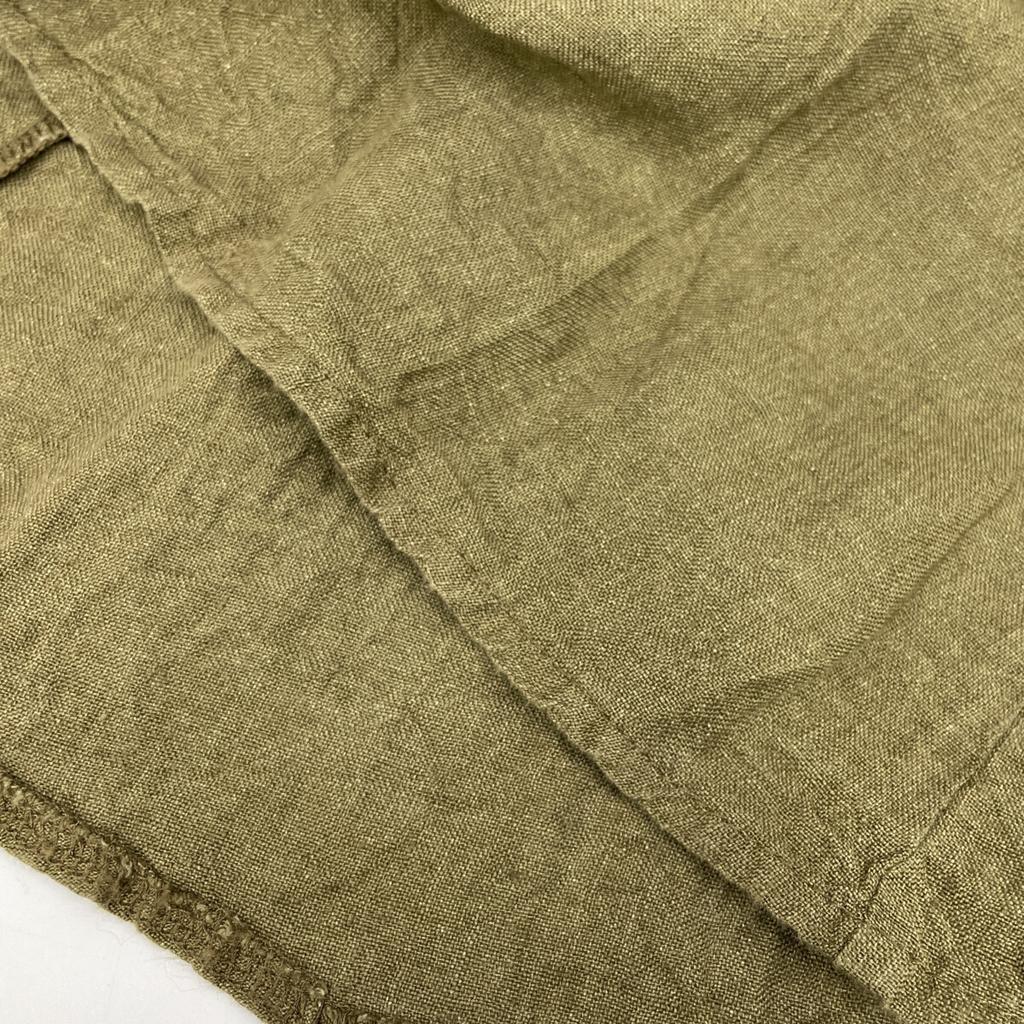 Maison De Vacances Khaki 100% Linen Long Skirt Skirt Not Written khakiUsed