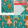 2D Flat Printing  2pcs Gingerbread Joy Chic Chic Curtains Semi-Sheer Curtains Decorations Inside Decorative for Bedroom   Living
