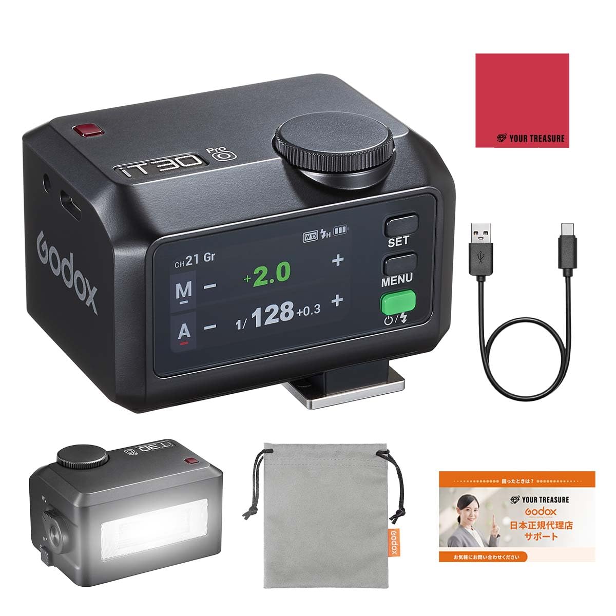 Японская вспышка Godox iT30Pro для камеры, TTL, HSS, Совместима с Olympus и Fujifilm, с японским руководством пользователя [Авторизованный дистрибьютор] iT30Pro-O Вспышка,
