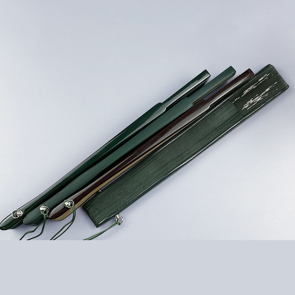 Elegant Carved Bamboo Folding Fan Flower Tassel Folding Fan Portable Handheld Fan  Wedding