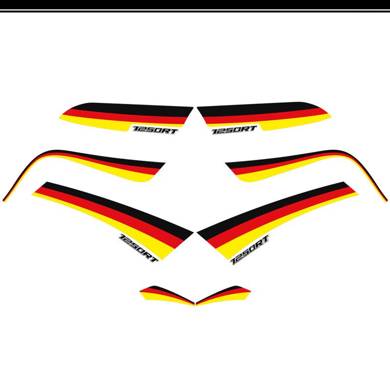 For BMW R 1250 R1250RT R1250 RT Stickers Decal Tail Side Luggage Cases Box Trunk Tank Pad Protector Knee Kit Emblem Badge Logo