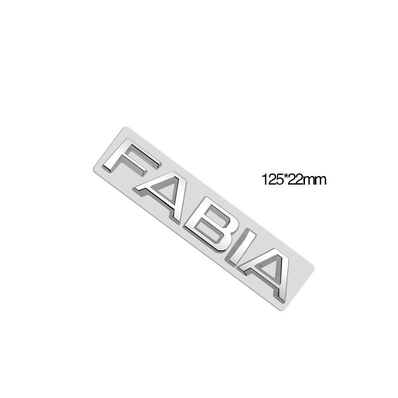 Metal Emblem Chrome Silver Car Sticker Badge Decal Body Trunk Decor for Karoq Kodiaq Rapid Yeti Octavia Superb Fabia Kamiq 4x4